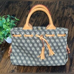 Dooney and Bourke Vintage Signature Canvas Mini Handbag | Excellent Condition
